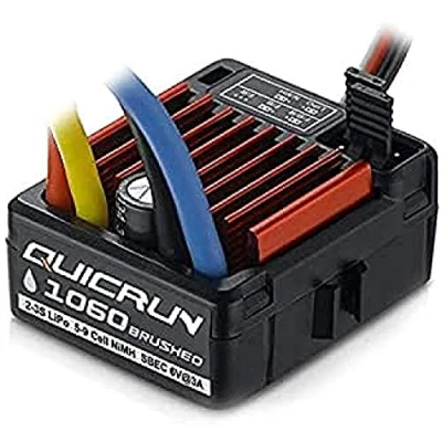 Abbildung von HobbyWing 30120201 QuicRun 1060 60A Automodell Brushed Fahrtregler Black