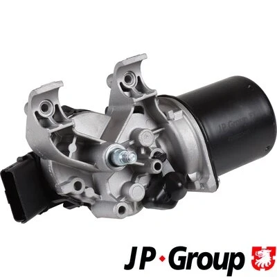 Abbildung von JP GROUP 4398200400 Scheibenwischermotor 12 vorne für Linkslenker, Rechtslenker RENAULT: CLIO 3, III Grandtour, 3 Kasten