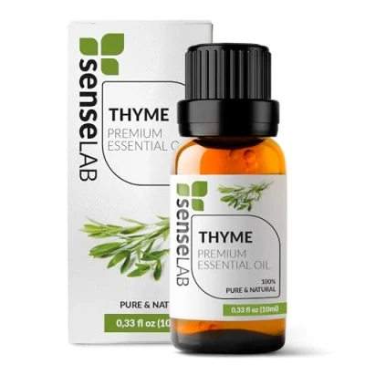 Abbildung von Ätherisches Thymianöl SenseLAB 100% Reines, Natürliches, Für Die Therapeutische Anwendung Geeignetes Thymian öl Diffuser Und Luftbefeuchter Schutz Draußen Haar Hautpflegeöl (10 ml)