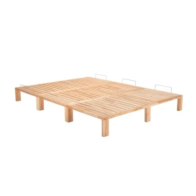 Abbildung von Gigapur Kiefer massiv Holzbett G56, naturbelassen, inkl. Lattenrost und Matratzenbügeln, Liegefläche 230x200cm Best. aus 2 x 70, 1 90 cm
