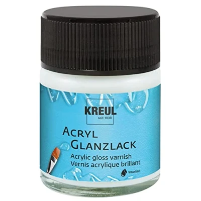 Abbildung von Kreul Acryl Buntlack Glanzlack auf Wasserbasis transparent