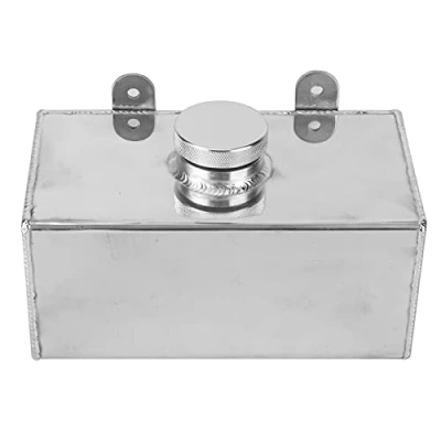 Abbildung von Scheibenwisch Flasche, Universal Aluminium Scheibenwaschbehälter Flasche 2L Polierte Ladeluftkühler Spray Tank Autoteile