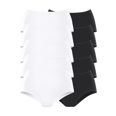 Abbildung von Lascana Slip, Damen, Größe: 44/46, Weiß schwarz