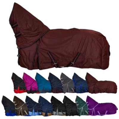Abbildung von Weidedecke Full Neck Polarfleece 600D BASICLINE weinrot