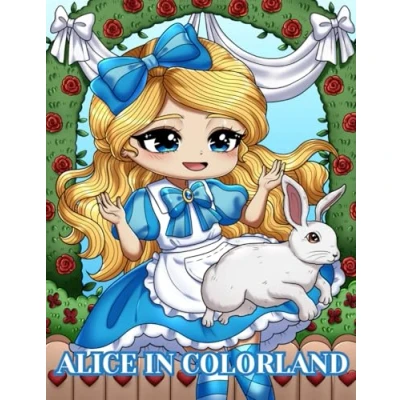 Abbildung von Alice in Colorland Chibi: An Adorable Chibi Adult Coloring Book Inspired by Wonderland for Relaxation and Stress Relief