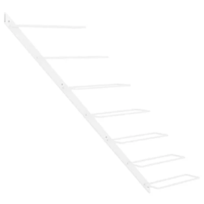 Abbildung von vidaXL Wand Weinregal für 7 Flaschen Wandregal Weinhalter Weinflaschenhalter Flaschenregal Weinständer Hängeregal Weinflaschenregal Weiß Metall