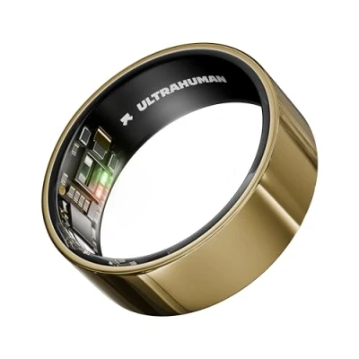 Abbildung von ULTRAHUMAN Ring AIR Kein App Abonnement Smart Size First mit Größenkit Verfolgen Sie Schlaf, Workouts, Herzfrequenz, HRV Bis zu 6 Tage Akkulaufzeit (Größe 9)