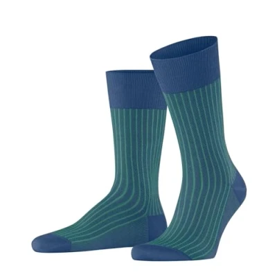 Abbildung von FALKE Socken Oxford Stripe (1 Paar) aus Fil d&#039;Ecosse Baumwolle