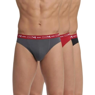 Abbildung von Dim Slip Baumwolle Stretch Atmungsaktiv Herren x3, Bleigrau/Chilerot/Schwarz, 3XL