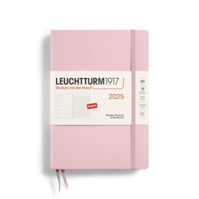 Abbildung von LEUCHTTURM1917 370733 Wochenkalender &amp; Notizbuch Medium (A5) 2025, Puder, Englisch