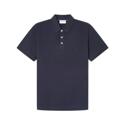 Abbildung von SPRINGFIELD Herren Basic piqué Polo Shirt Polohemd, Navy, S