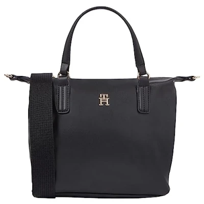 Abbildung von Tommy Hilfiger Poppy PLUS Small Handtasche, Damen, Größe: One Size, Black