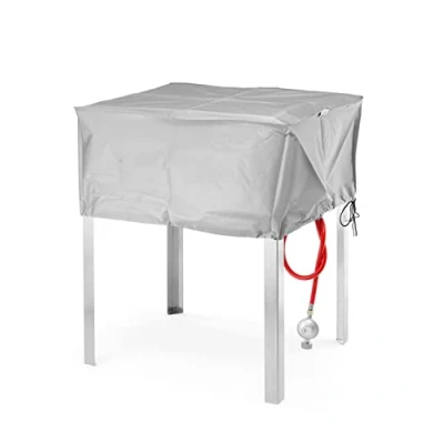 Abbildung von HENDI Schutzhülle, für Grill &amp; Roast Master Maxi 154717 154878, Abdeckung, Wetterschutshülle, UVA beständig PEVA, 720x560x(H)360mm, Grau