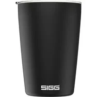 Abbildung von SIGG Neso Cup Black Thermobecher (0.4 L), schadstofffreier und isolierter Kaffeebecher, Coffee to go Becher aus 18/8 Edelstahl, mit Keramik Pure Ceram Beschichtung