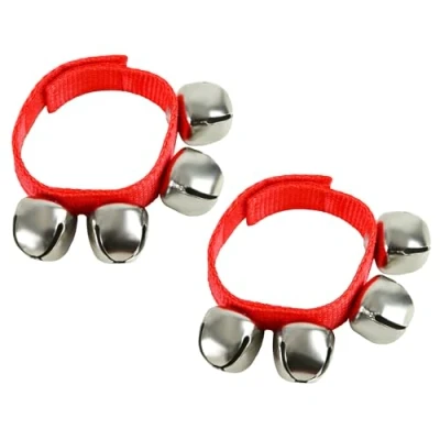 Abbildung von A Star Wrist Jingle Sleigh Bells mit Nylonband Paar Rot