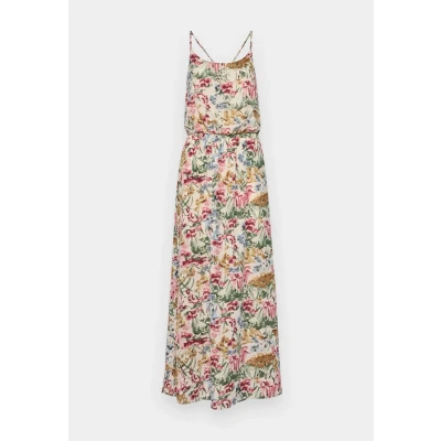 Abbildung von ONLY Onlwinner SL NOOS WVN Maxikleid, Damen, Größe: 34, Cloud dancer/blurry