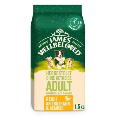 Abbildung von JAMES WELLBELOVED Grain Free Reich an Truthahn &amp; Gemüse 1.5kg