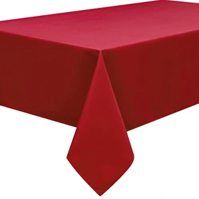 Abbildung von Quadratische Tischdecke Textil 180 x cm, Farbe wählbar Dunkelrot Bordeaux