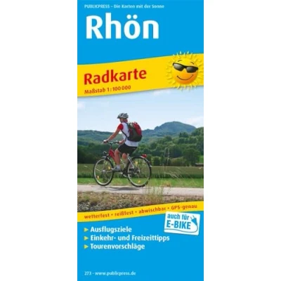 Abbildung von Rhön: Radkarte mit Ausflugszielen, Einkehr &amp; Freizeittipps, wetterfest, reissfest, abwischbar, GPS genau. 1:100000 (Radkarte: RK)