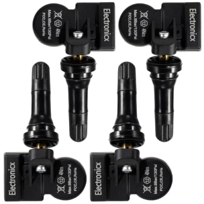 Abbildung von Electronicx 4 Stück RDKS TPMS Reifendrucksensor Reifendruck Sensoren Reifendruckkontrollsystem Ventile Reifenkontrollsystem Luftdrucksensor Gummiventil kompatibel mit BMW X5 E53 Range Rover L322