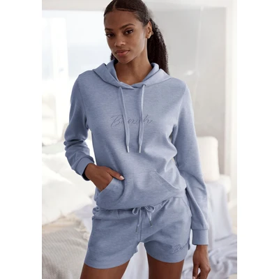 Abbildung von Bench. Loungewear Kapuzensweatshirt &quot; Lounge Hoodie &quot;, mit glänzender Logostickerei, Loungewear, Loungeanzug