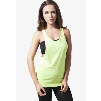 Abbildung von Urban Classics TB462 Damen Sport T Shirt Ladies Loose Burnout Tanktop gelb (Neonyellow) Large