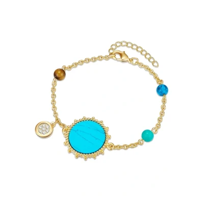 Abbildung von Lulu &amp; Jane Verziert MIT VON TIG Armband, Damen, Größe: One Size, Gelbgold