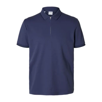 Abbildung von Selected Homme FAVE NOOS Poloshirt, Herren, Größe: Large, Oceana