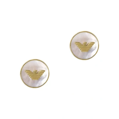 Abbildung von Emporio Armani Eagle Logo Damen Ohrringe Gold EGS3141710