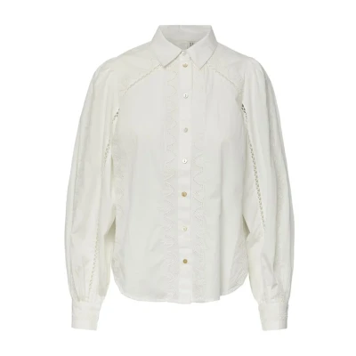 Abbildung von YAS Kenora LS S NOOS Hemdbluse, Damen, Größe: XS, Star white