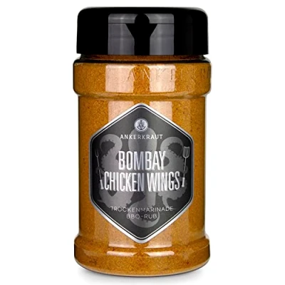 Abbildung von Ankerkraut Bombay Chicken, indischer BBQ Rub für Hähnchen und Chicken Wings, 230g Streuer