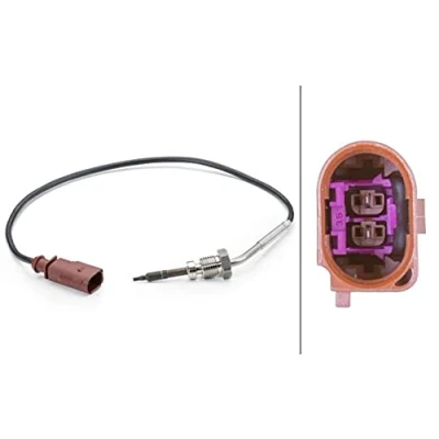 Abbildung von HELLA 6PT 014 494 151 Sensor, Abgastemperatur SKODA: Fabia 2 Combi, Schrägheck, Roomster, VOLKSWAGEN: Polo IV Schrägheck