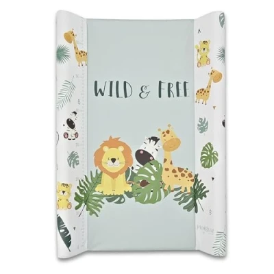 Abbildung von pic Bear Keil Wickelauflage hochwertige OEKO TEX Wickeltischauflage pflegeleichte Wickelunterlage Auflage Wickelkommode 50 x 70 cm Wild &amp; Free
