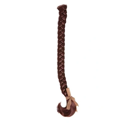 Abbildung von WIG ME UP SA101 131 Geflochtener Zopf Flechtzopf mit Clip lang 50cm Braun Rotbraun