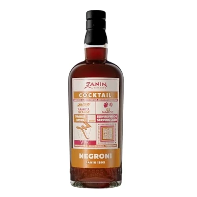 Abbildung von Zanin Cocktail Negroni 0,7l mit 25% vol. Genussvoller italienischer Aperitif &quot;Ready to Drink&quot;