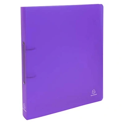 Abbildung von Exacompta 54366E Ringbuch Chromaline (aus PP 700µ, 2 Ringe, Rücken 40 mm, für DIN A4+, 32 x 26,8 cm) 1 Stück, violett