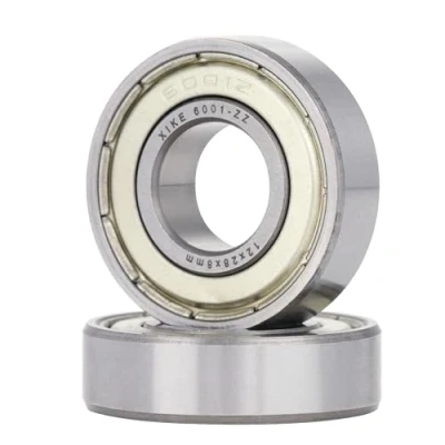 Abbildung von XiKe 2 Stück 6001 ZZ Kugellager 12x28x8mm Chromstahl und Doppelte Metalldichtung 6001Z Rillenkugellager mit Dichtungen