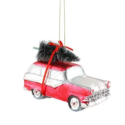 Abbildung von Weihnachten: Cookinglife Weihnachtskugel Auto mit Weihnachtsbaum