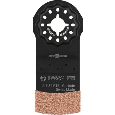 Abbildung von Bosch 1x PRO Multi Material AIZ 32 RT5 Blatt für Multifunktionswerkzeuge (für Mörtel, Porenbeton, Breite mm, Professional Zubehör Multifunktionswerkzeug)