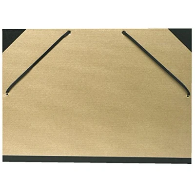 Abbildung von Exacompta 544100E Zeichenmappe (mit Gummizug für format Din A3, 32 x 45 cm Kraft) braun/natur
