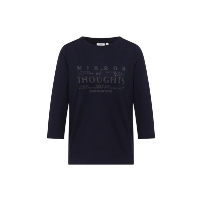 Abbildung von Cecil Langarmshirt, Damen, Größe: Large, Blau