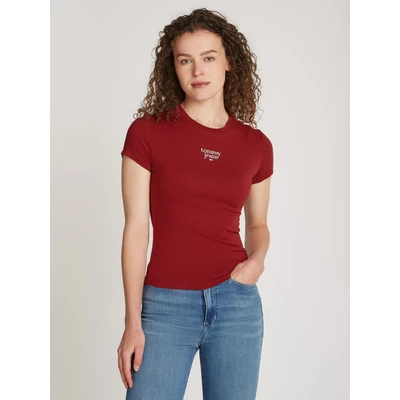 Abbildung von Tommy Jeans Curve T Shirt TJW SLIM ESSENTIAL LOGO1 TEE EXT in Großen Größen mit Logoschriftzug