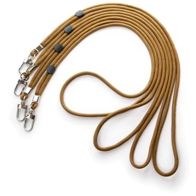 Abbildung von trage.band® langes verstellbares Trageband/Umhängeband mit Karabinerhaken, 4 St. khaki