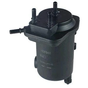 Abbildung von DELPHI HDF946 Kraftstofffilter mit Schnellkupplung RENAULT: Kangoo I Rapid, CLIO 2, I, NISSAN: NV200 / Evalia Bus, Juke, Kasten Kombi