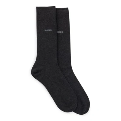 Abbildung von BOSS 2ER PACK Socken, Herren, Größe: 39 42, Anthrazit