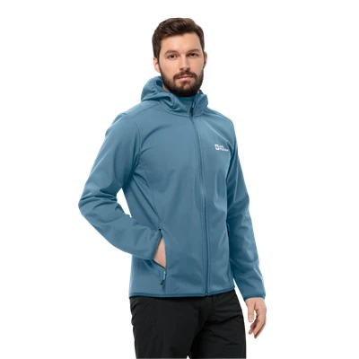 Abbildung von Jack Wolfskin Softshelljacke &quot;BORNBERG HOODY M&quot;, mit Kapuze, winddicht, wasserabweisend