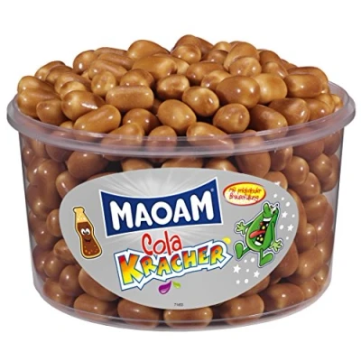 Abbildung von HARIBO Maoam Cola Kracher Kaubonbon Dose mit 1200 Gramm
