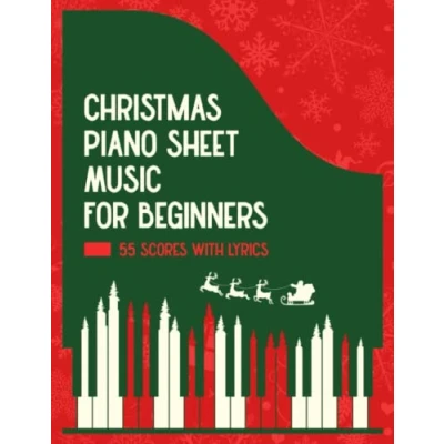 Abbildung von Christmas Piano Sheet Music For Beginners: 55 Scores With Lyrics