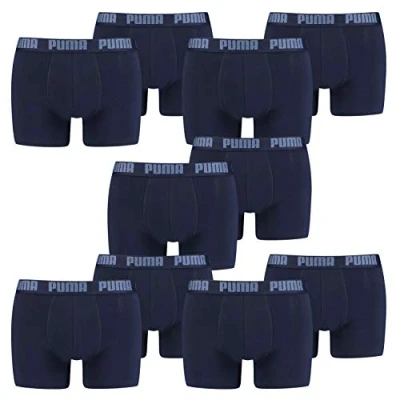 Abbildung von PUMA Herren Boxershorts Unterhosen 521015001 10er Pack, Farbe:321 navy, Bekleidungsgröße:S
