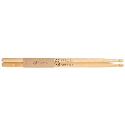 Abbildung von LA Specials Drumsticks Schlagzeug Sticks 5B Hickory Drumsticks, ovaler Holzkopf, drei Paare